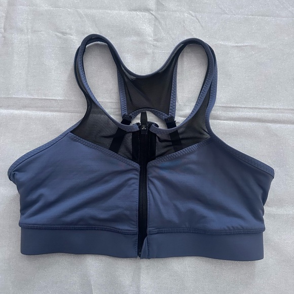 Handful Closer Front Zip Bra Size Small Sports Athletic In Night Swim Navy Color - Picture 4 of 7